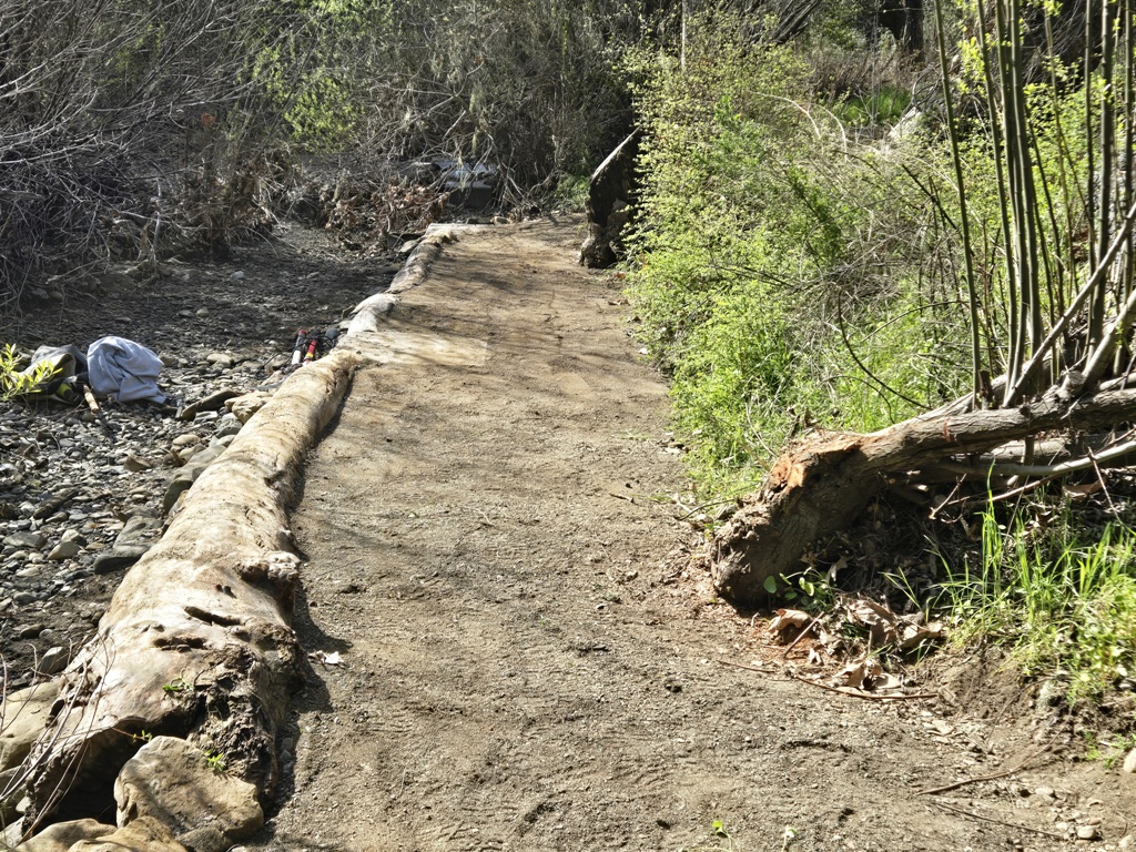 Path after repairs.